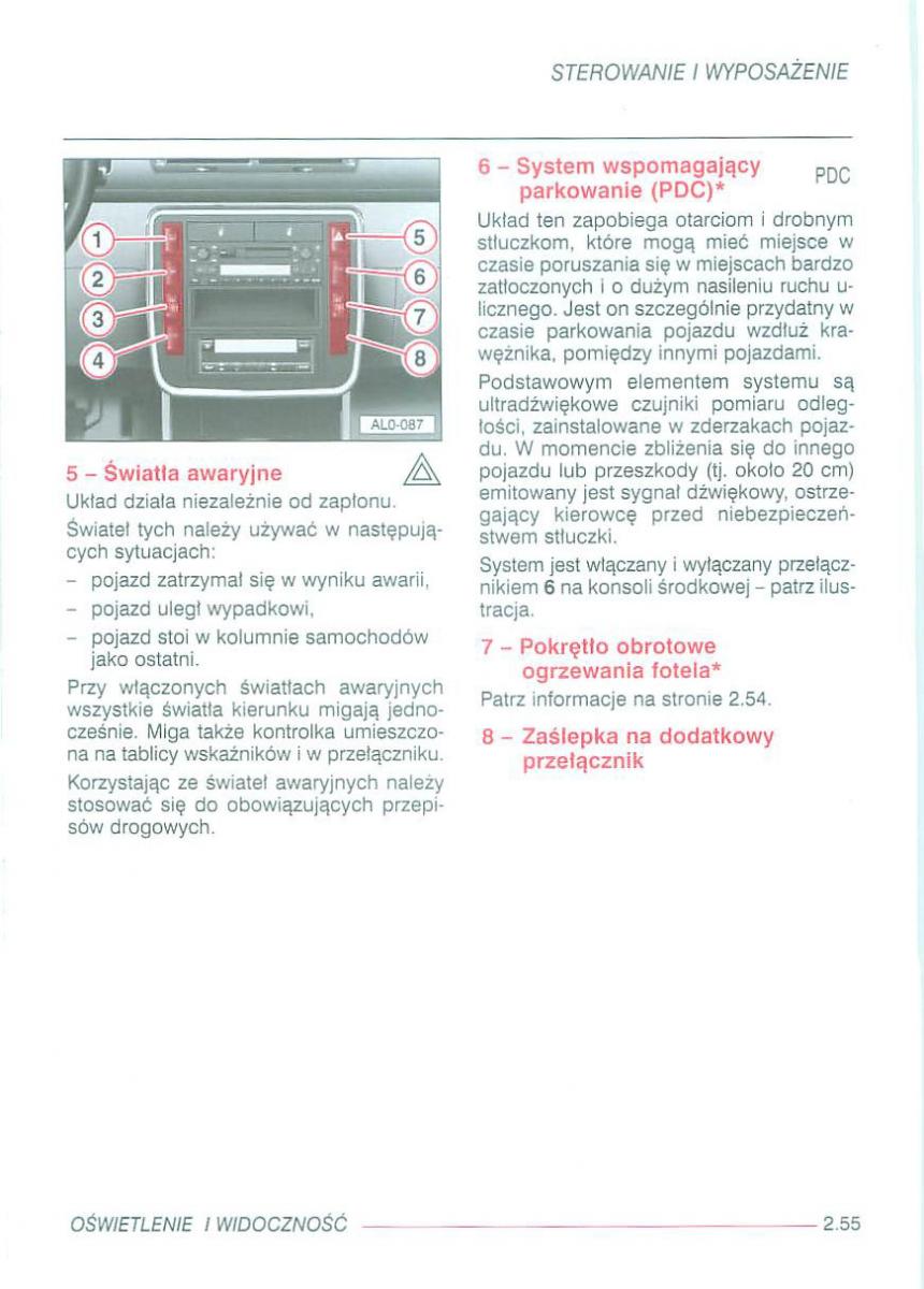 Seat Alhambra I 1 instrukcja obslugi / page 99