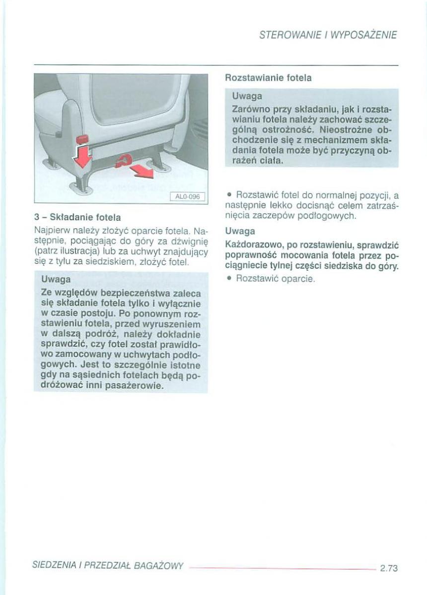 Seat Alhambra I 1 instrukcja obslugi / page 117