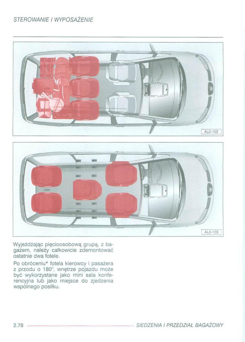 Seat Alhambra I 1 instrukcja obslugi / page 122