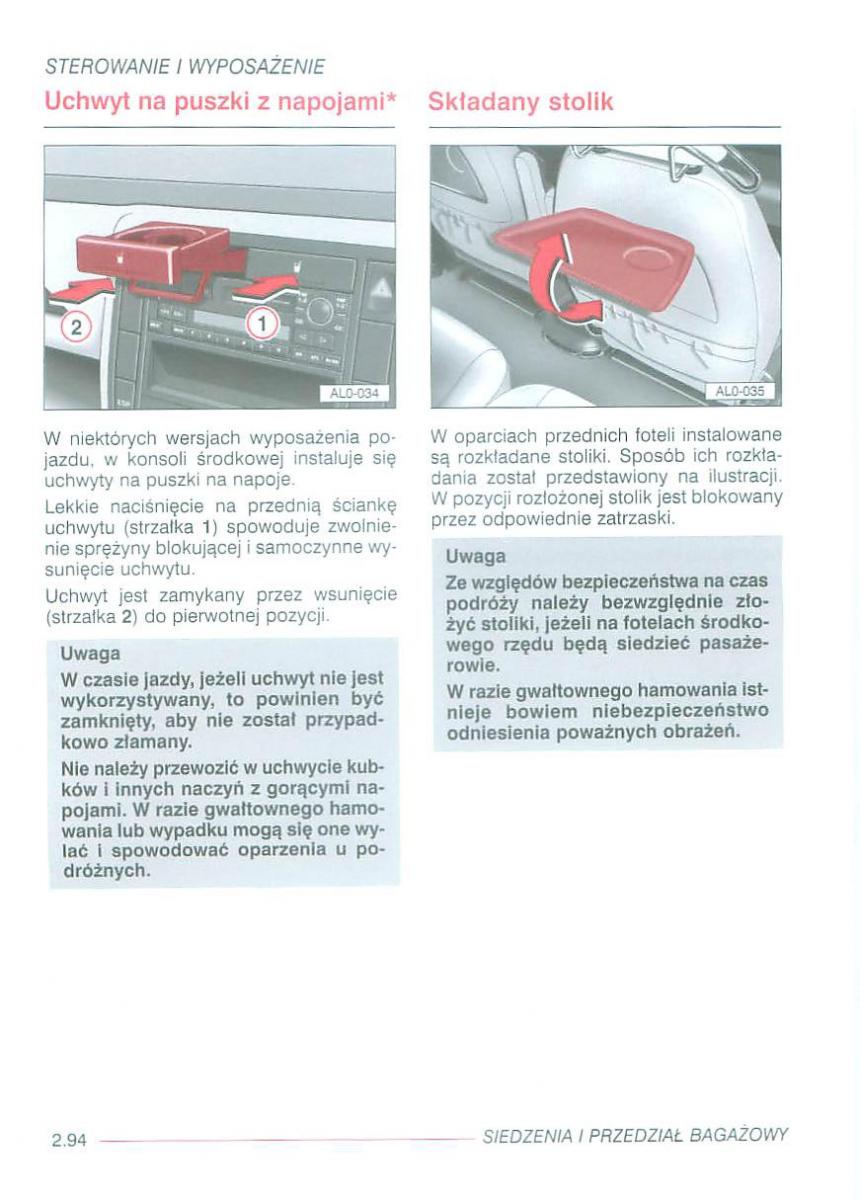 Seat Alhambra I 1 instrukcja obslugi / page 138