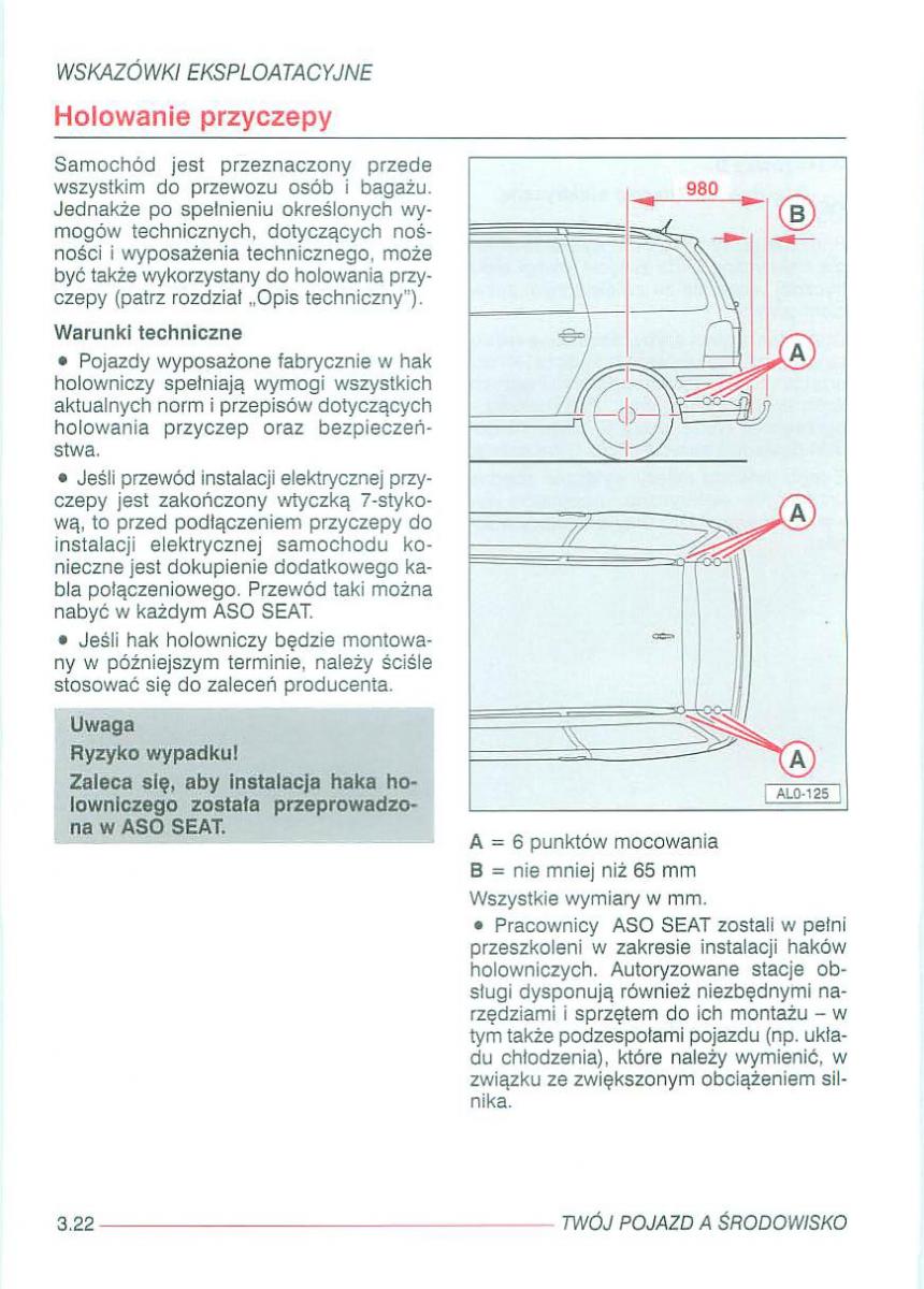 Seat Alhambra I 1 instrukcja obslugi / page 199