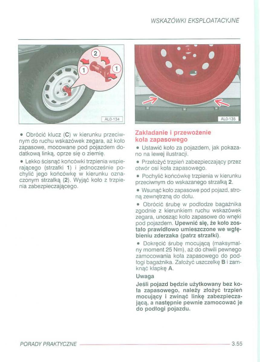 Seat Alhambra I 1 instrukcja obslugi / page 232