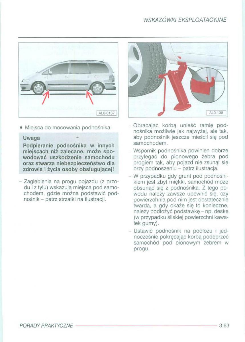 Seat Alhambra I 1 instrukcja obslugi / page 240