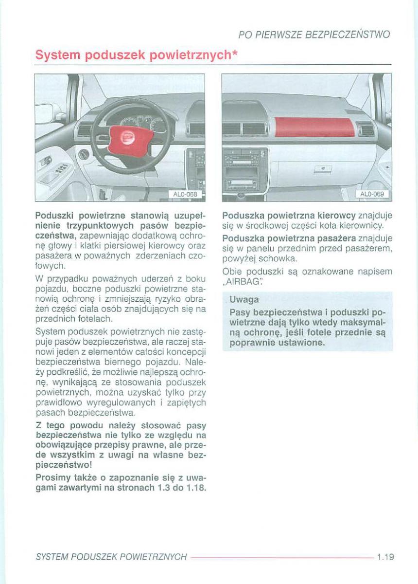 Seat Alhambra I 1 instrukcja obslugi / page 26