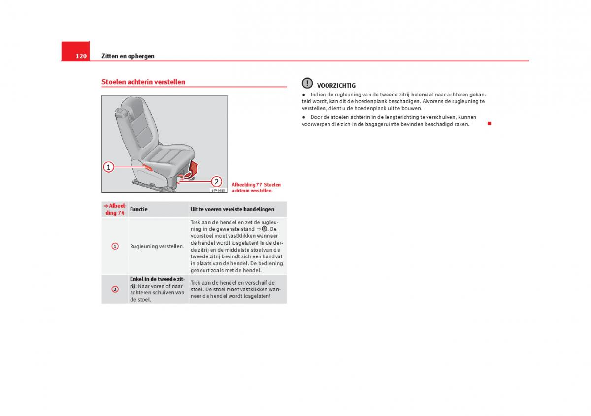 Seat Alhambra II 2 handleiding / page 123