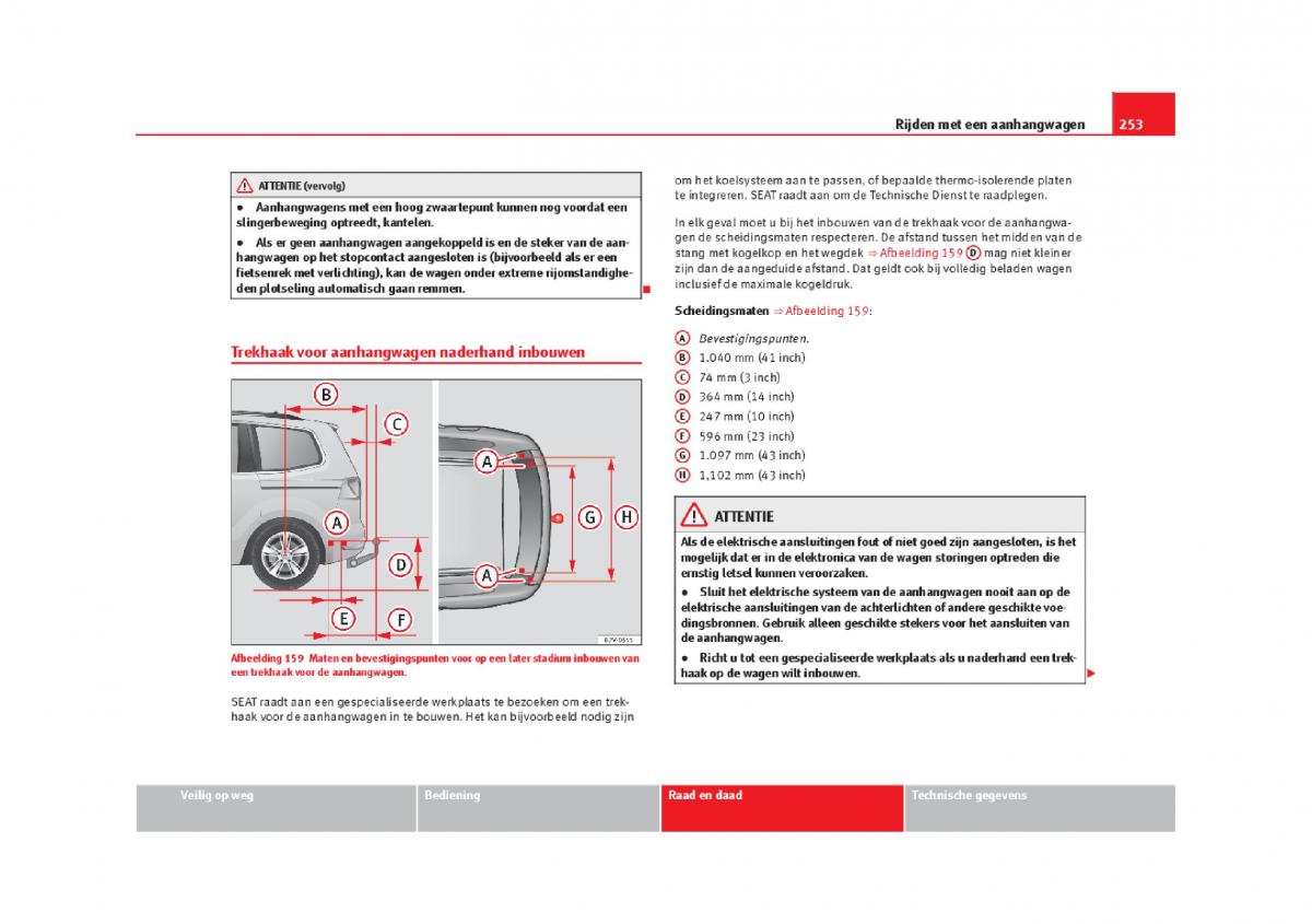 Seat Alhambra II 2 handleiding / page 256