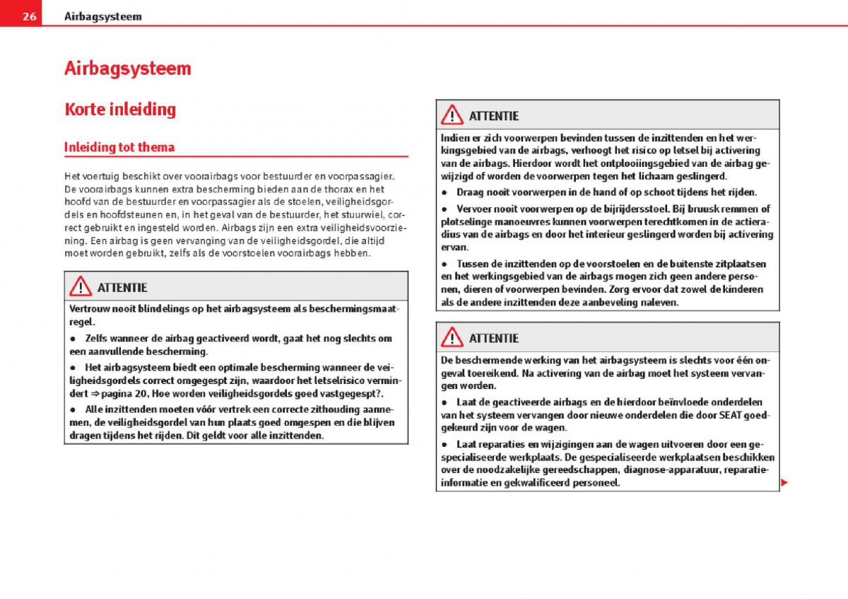 Seat Alhambra II 2 handleiding / page 28