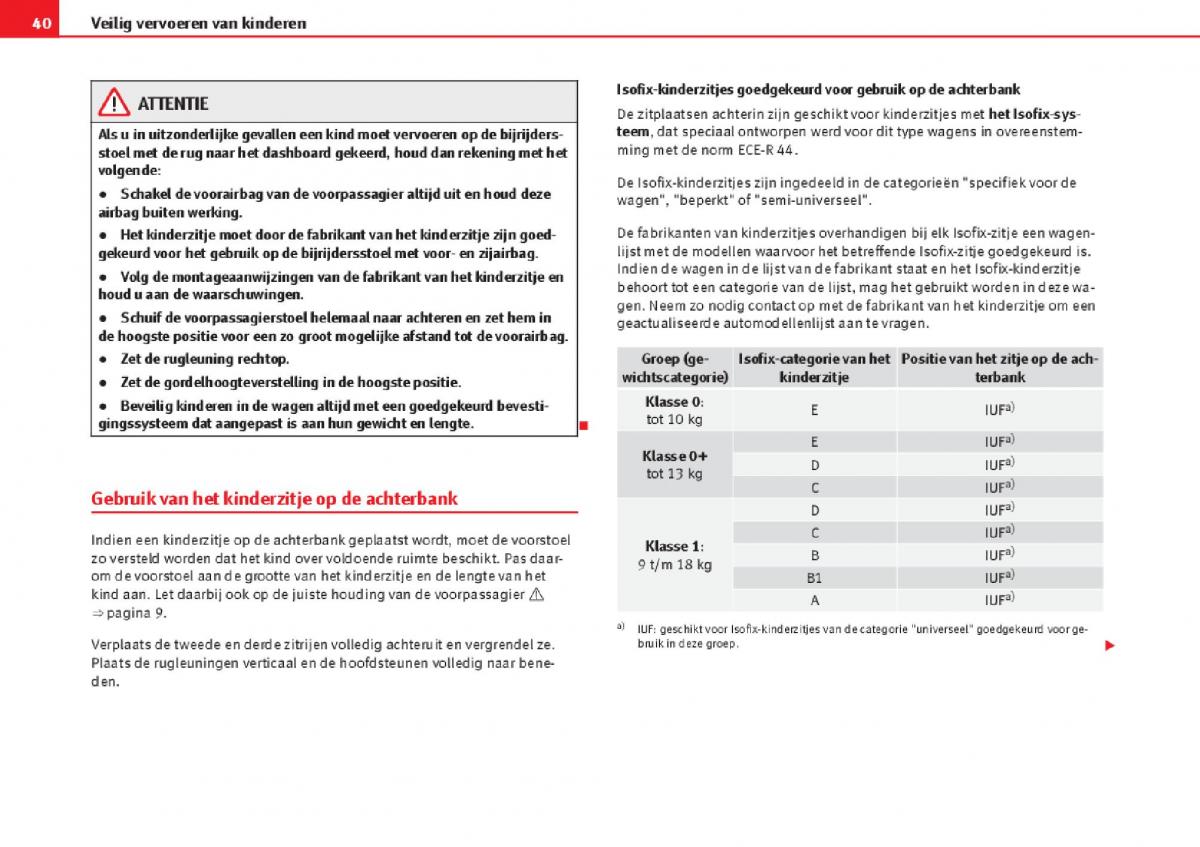 Seat Alhambra II 2 handleiding / page 42