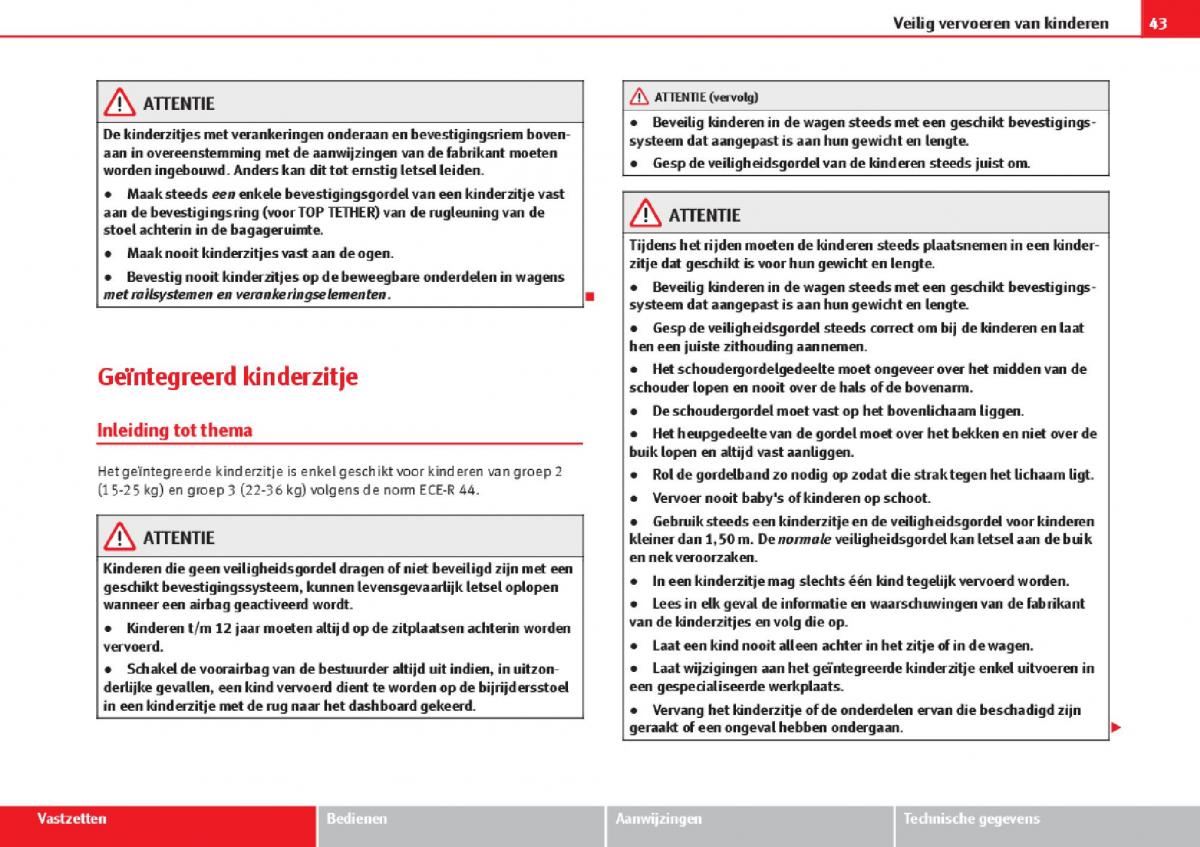 Seat Alhambra II 2 handleiding / page 45