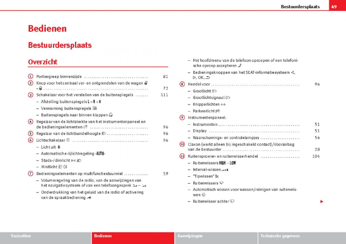 Seat Alhambra II 2 handleiding / page 51