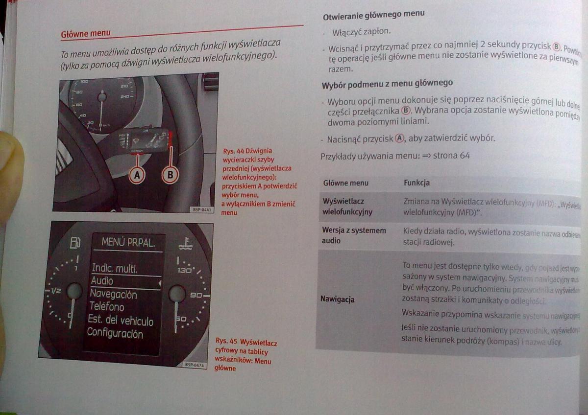 Seat Leon II 2 instrukcja obslugi / page 64