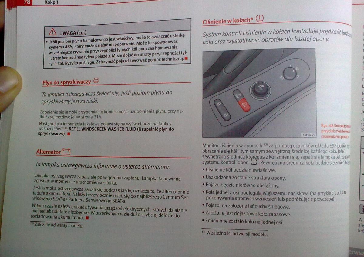 Seat Leon II 2 instrukcja obslugi / page 76