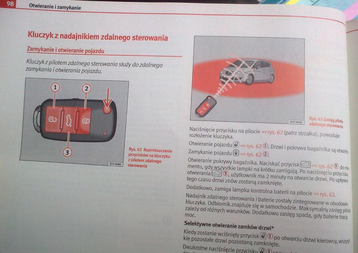 Seat Leon II 2 instrukcja obslugi / page 96