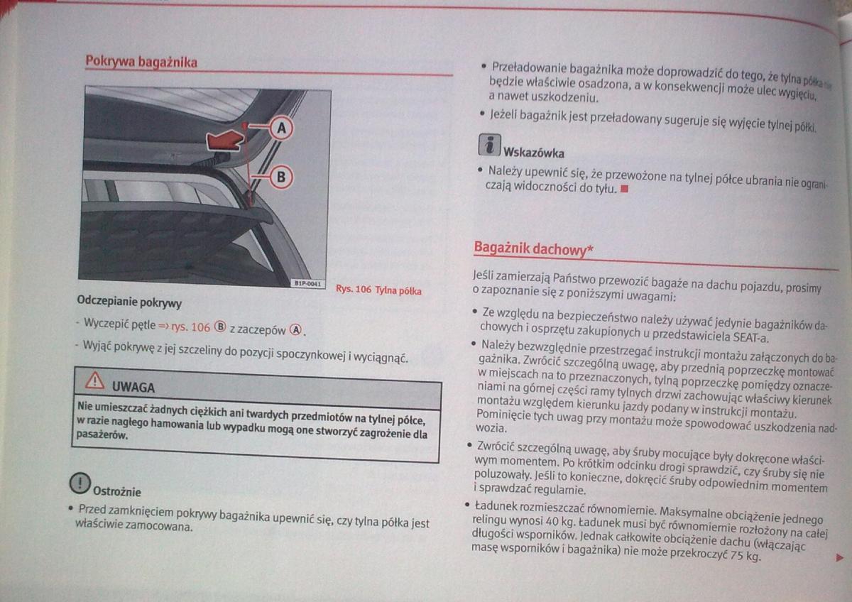 Seat Leon II 2 instrukcja obslugi / page 138