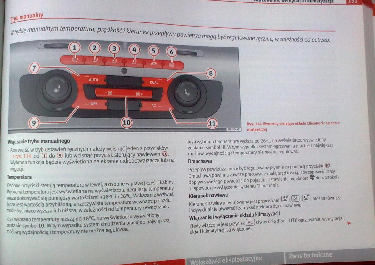 Seat Leon II 2 instrukcja obslugi / page 149