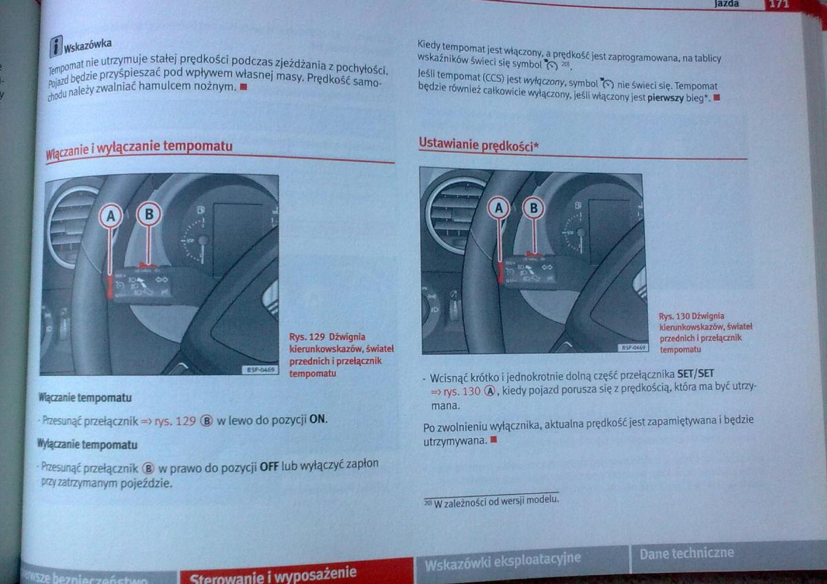 Seat Leon II 2 instrukcja obslugi / page 169