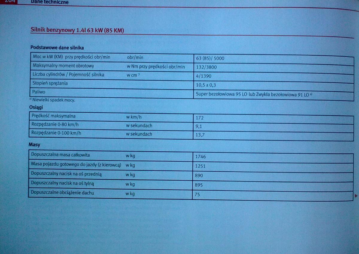 Seat Leon II 2 instrukcja obslugi / page 261