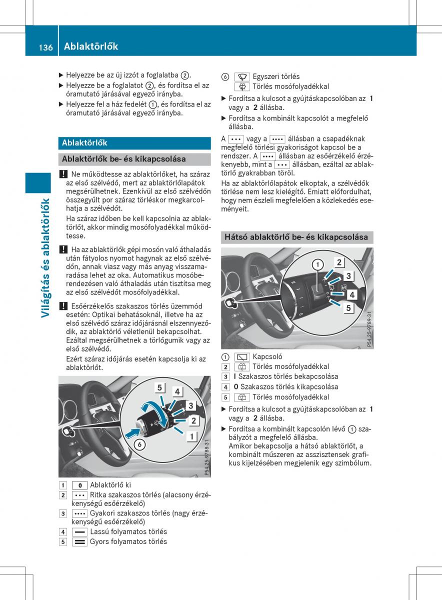 Mercedes E Class W212 Kezelesi utmutato / page 138