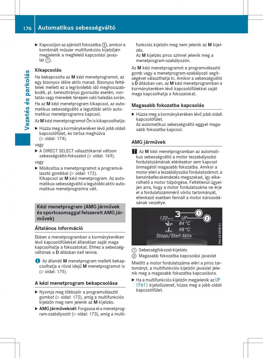 Mercedes E Class W212 Kezelesi utmutato / page 178