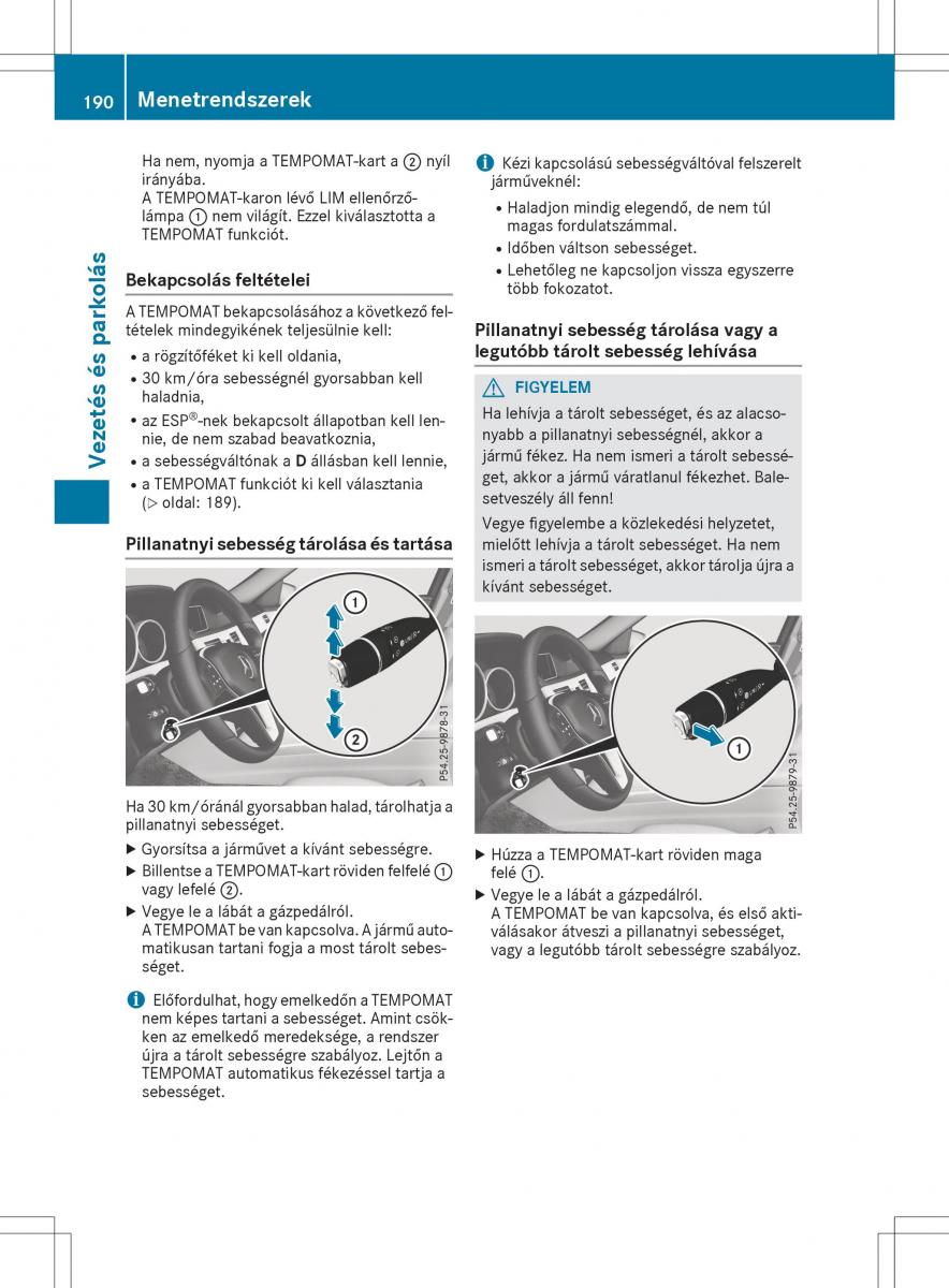 Mercedes E Class W212 Kezelesi utmutato / page 192