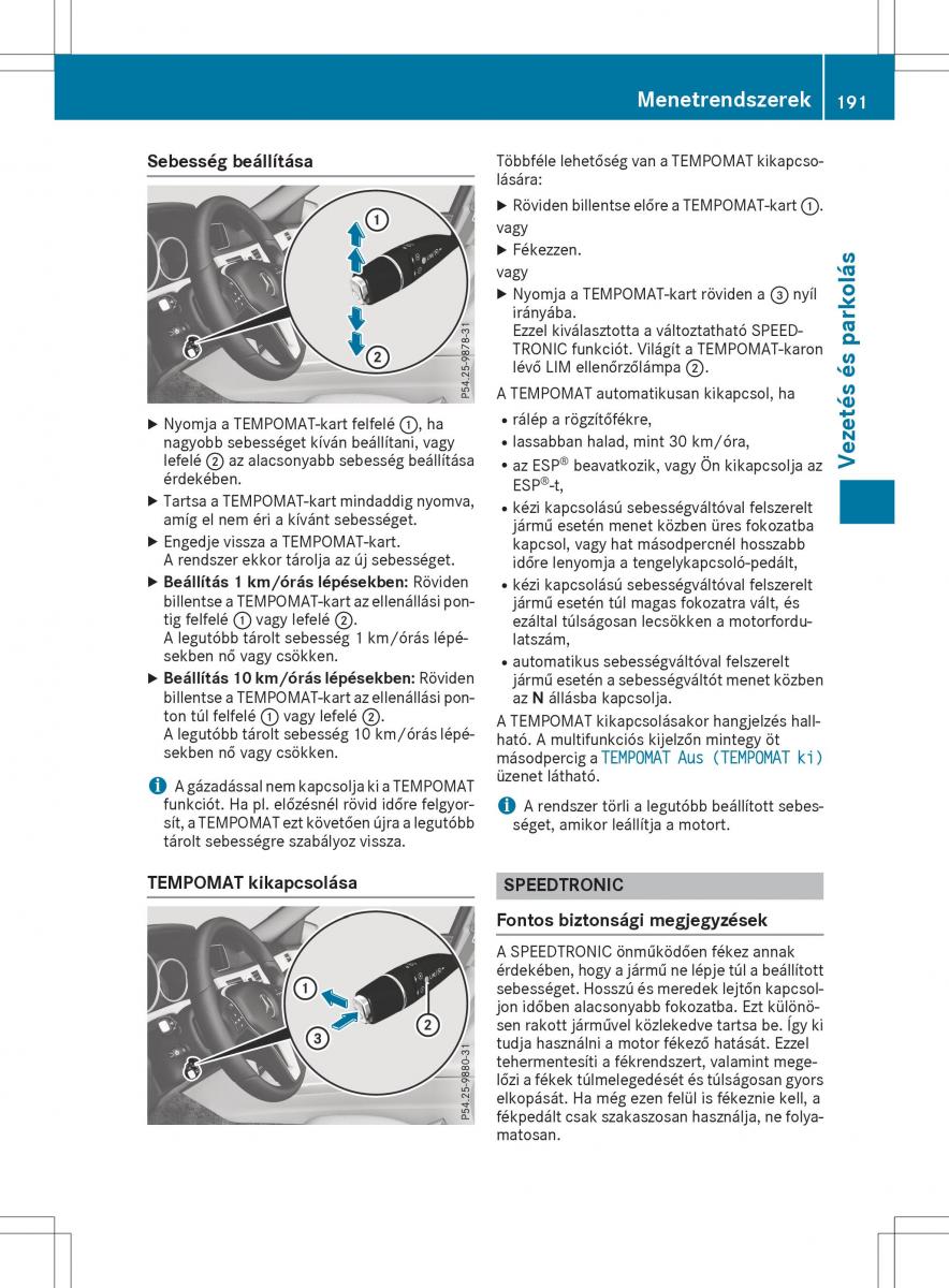 Mercedes E Class W212 Kezelesi utmutato / page 193