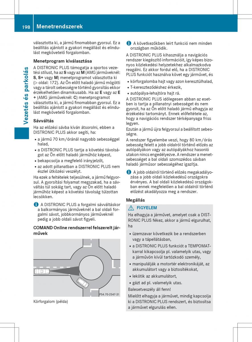 Mercedes E Class W212 Kezelesi utmutato / page 200