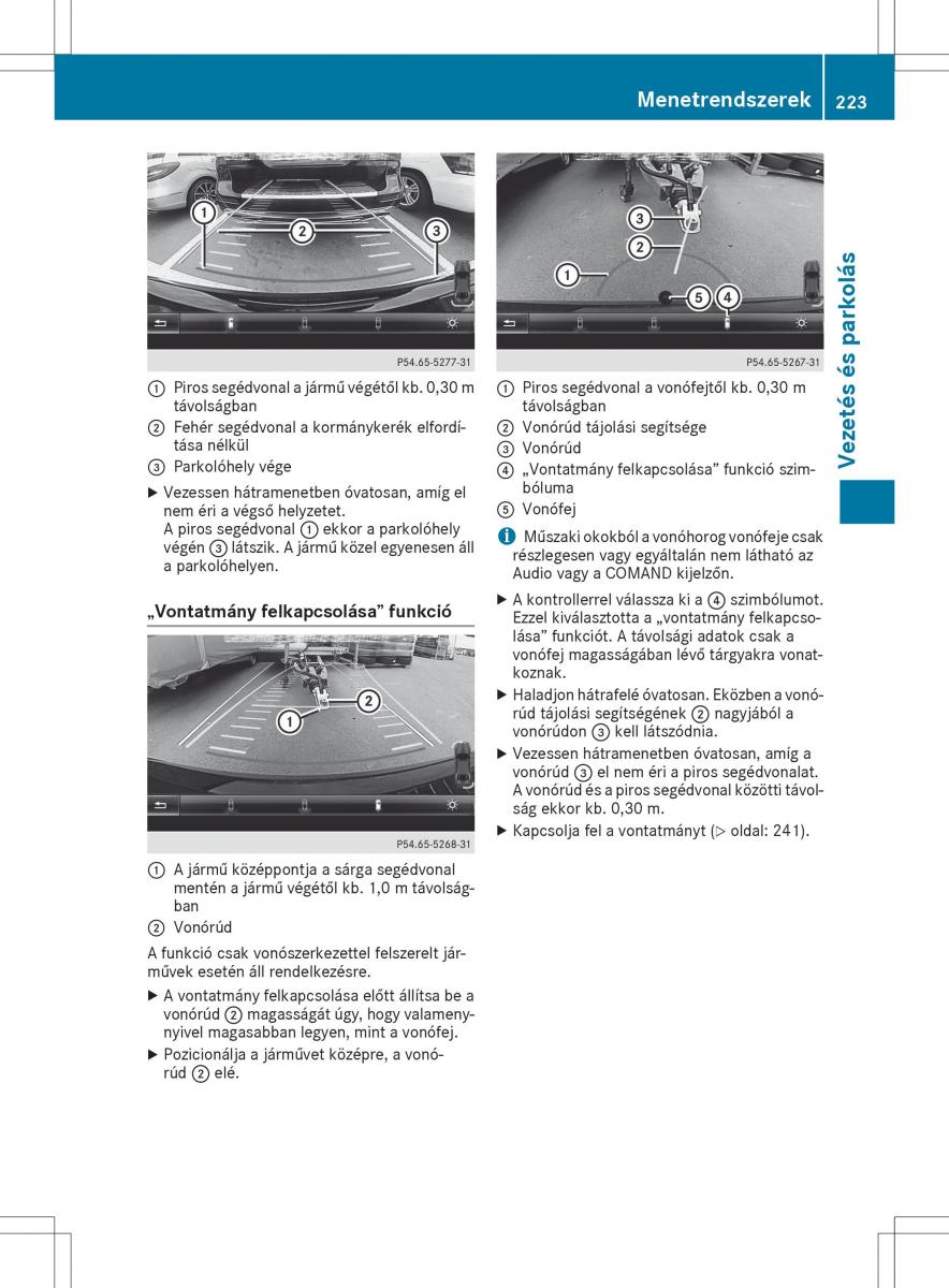 Mercedes E Class W212 Kezelesi utmutato / page 225