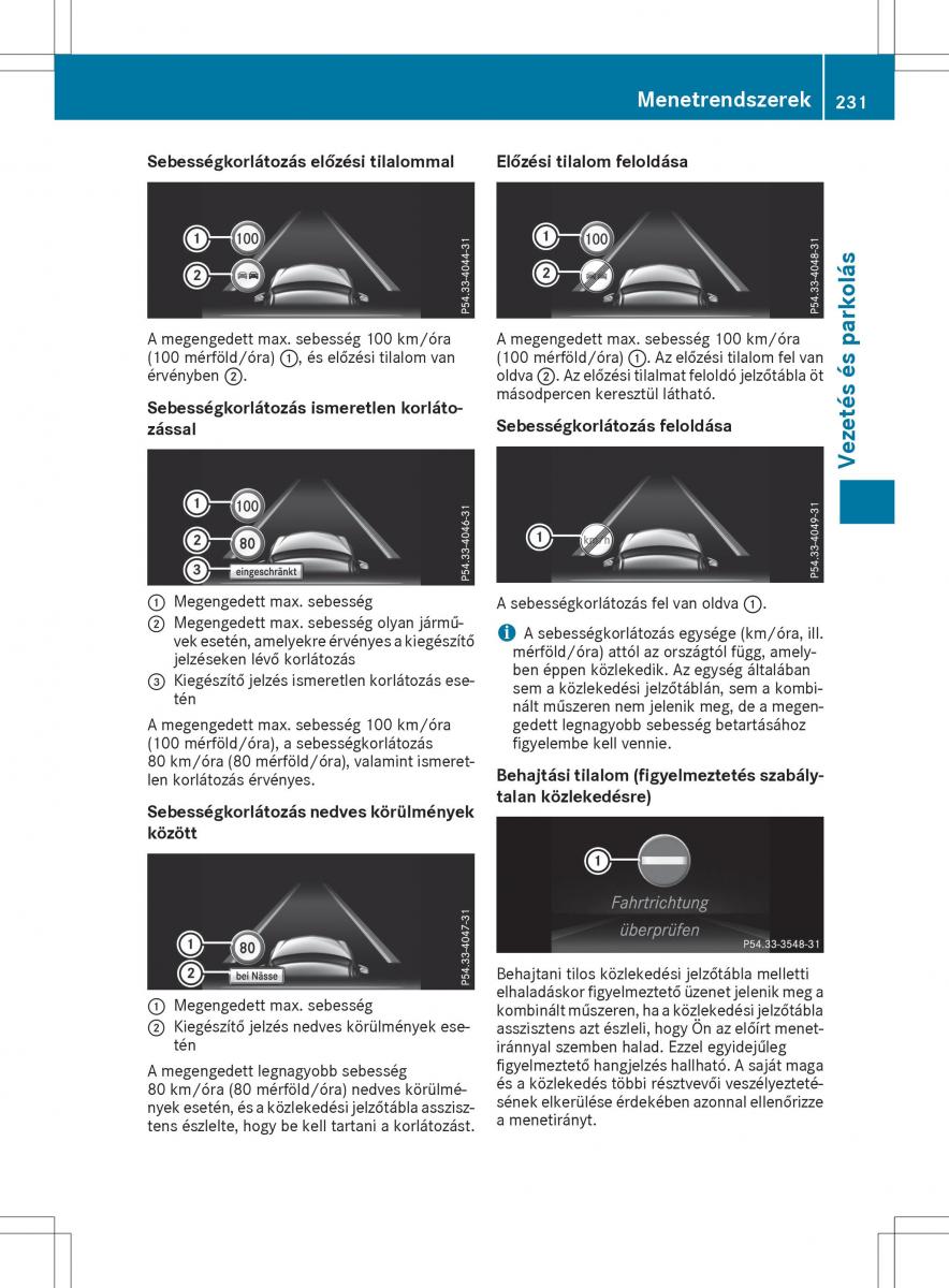 Mercedes E Class W212 Kezelesi utmutato / page 233