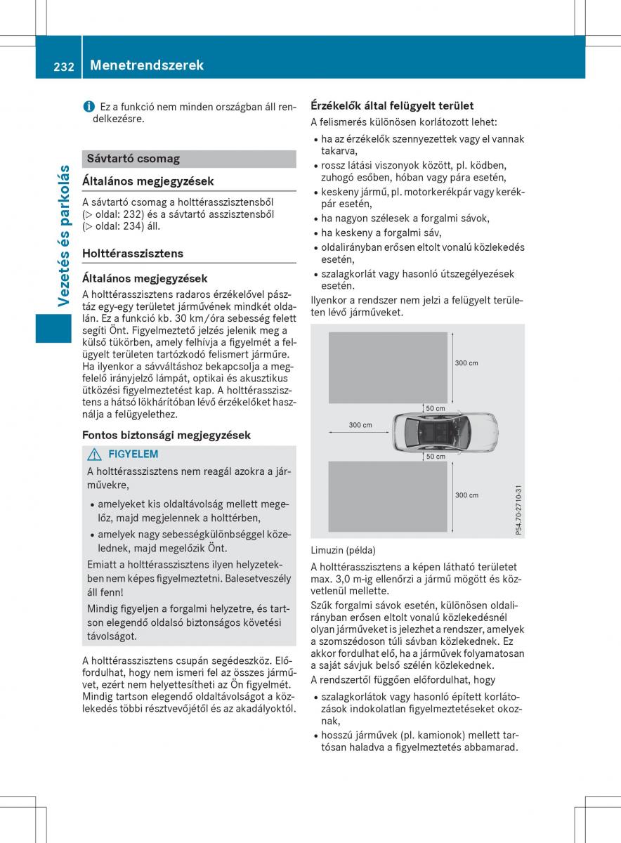 Mercedes E Class W212 Kezelesi utmutato / page 234