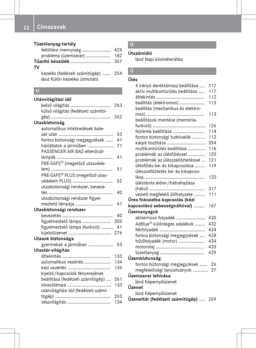 Mercedes E Class W212 Kezelesi utmutato / page 24