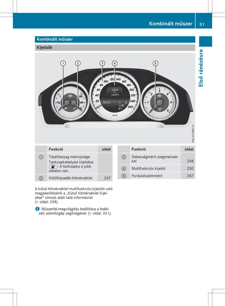 Mercedes E Class W212 Kezelesi utmutato / page 33