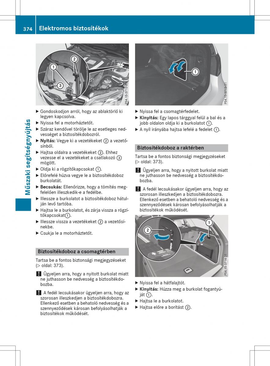 Mercedes E Class W212 Kezelesi utmutato / page 376