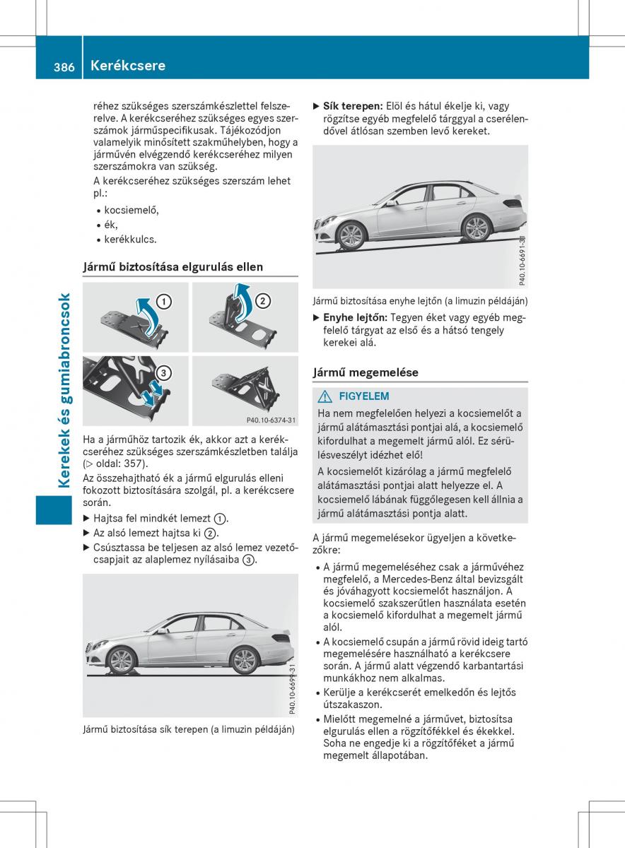 Mercedes E Class W212 Kezelesi utmutato / page 388