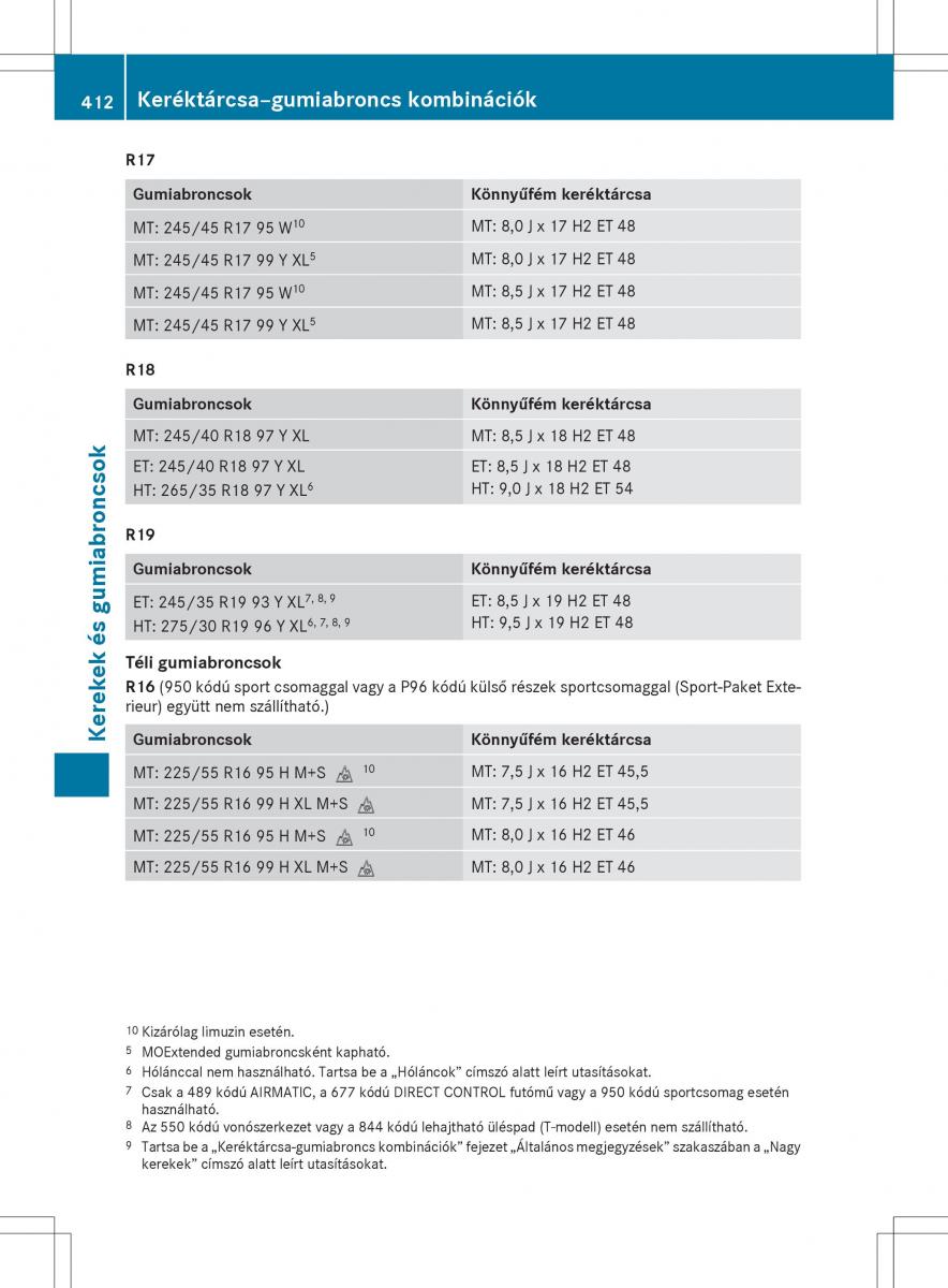 Mercedes E Class W212 Kezelesi utmutato / page 414