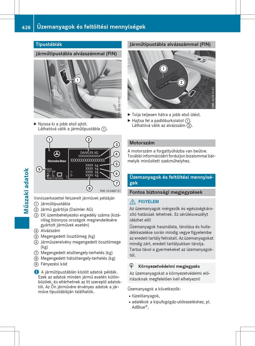 Mercedes E Class W212 Kezelesi utmutato / page 430