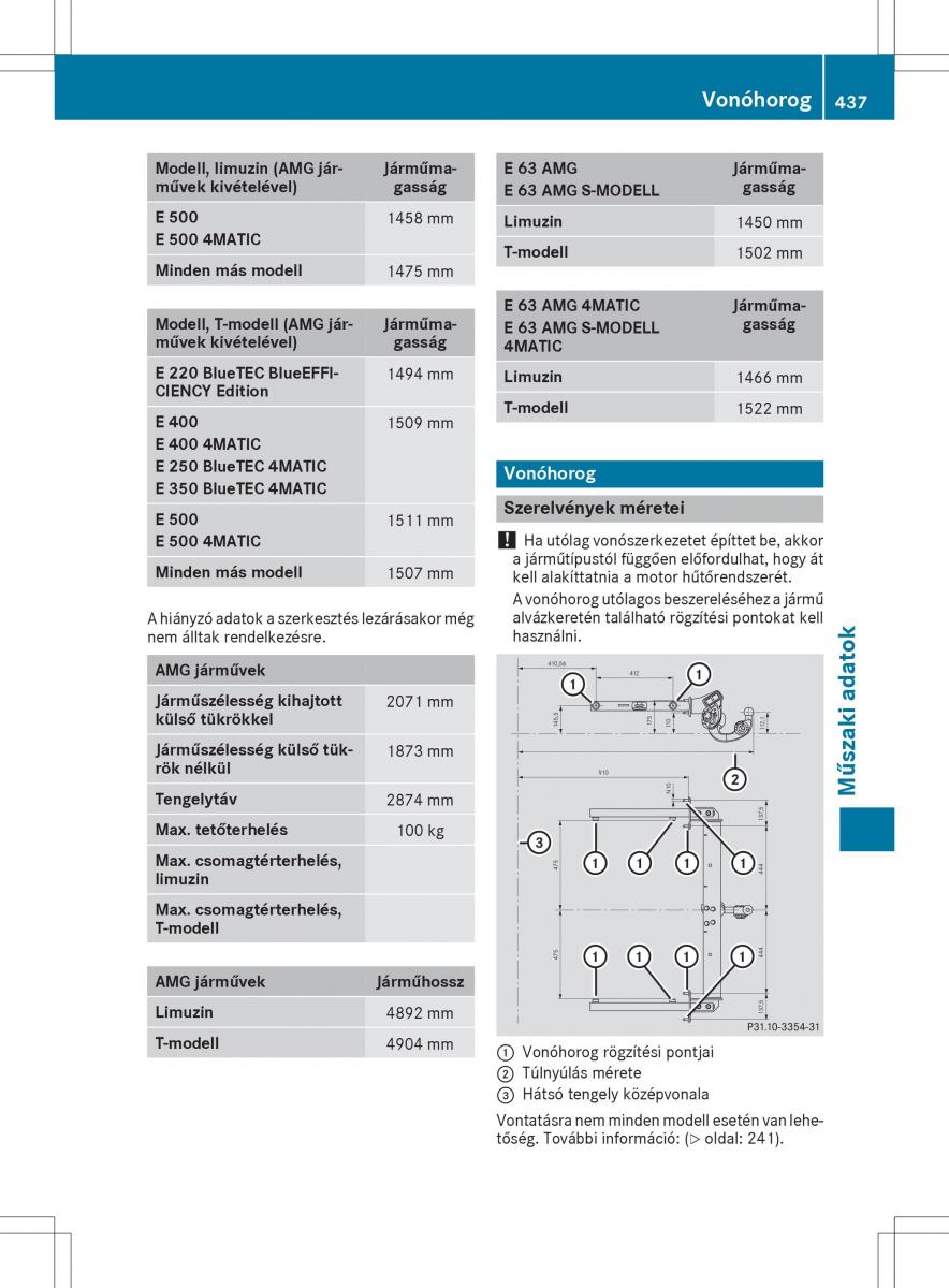 Mercedes E Class W212 Kezelesi utmutato / page 439