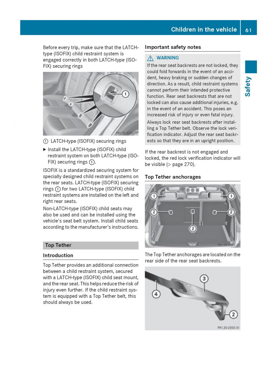 Mercedes GLA W212 X156 owners manual / page 63