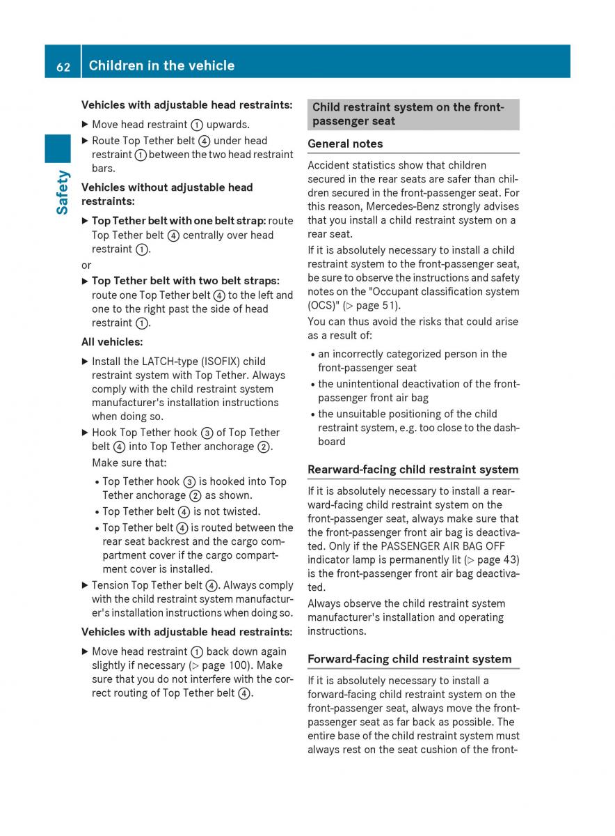 Mercedes GLA W212 X156 owners manual / page 64