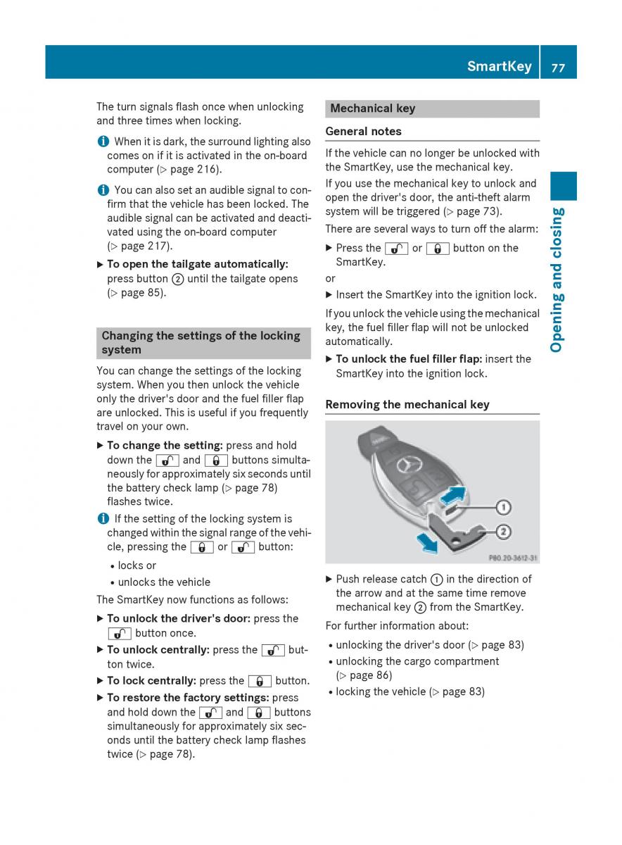 Mercedes GLA W212 X156 owners manual / page 79