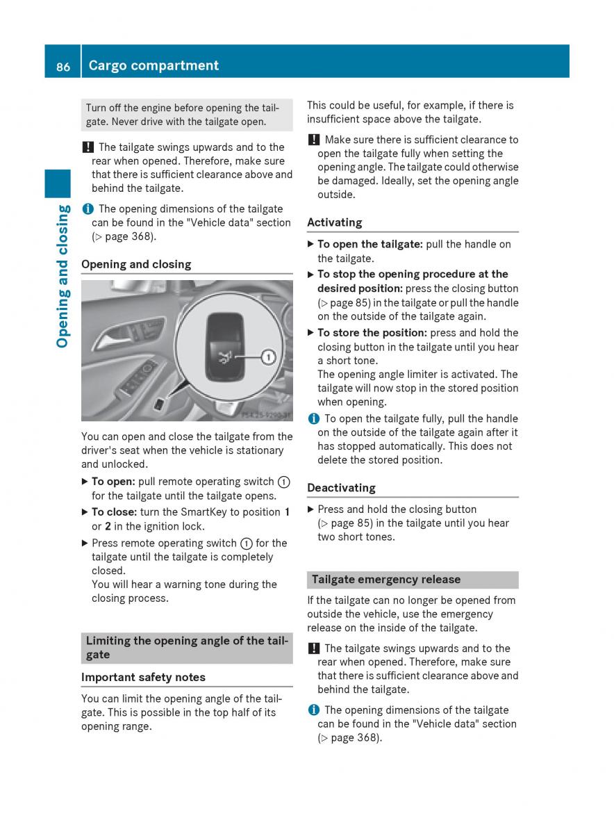 Mercedes GLA W212 X156 owners manual / page 88