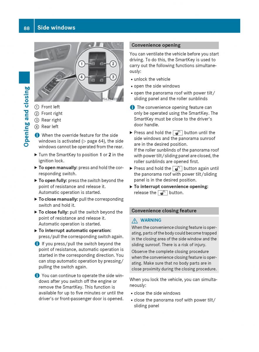 Mercedes GLA W212 X156 owners manual / page 90