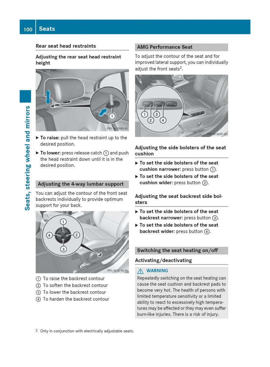 Mercedes GLA W212 X156 owners manual / page 102