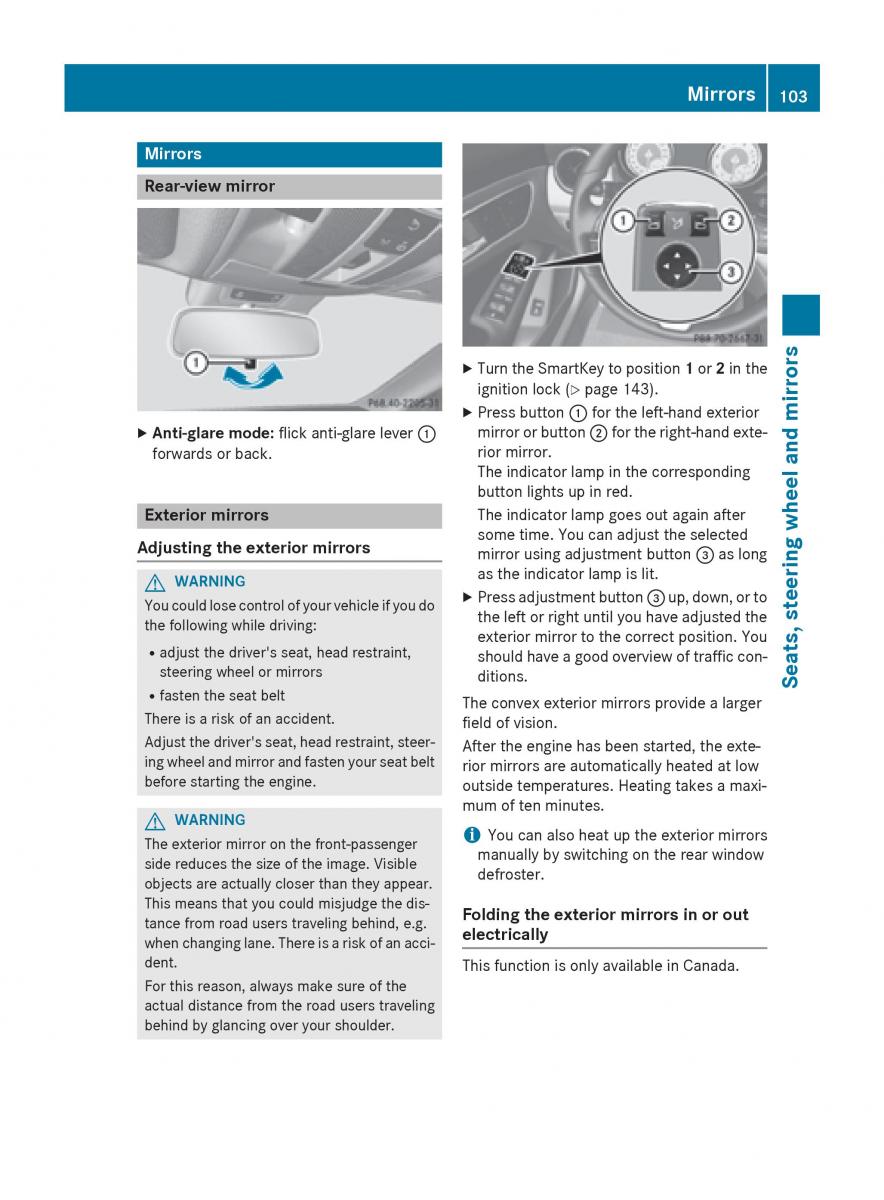 Mercedes GLA W212 X156 owners manual / page 105