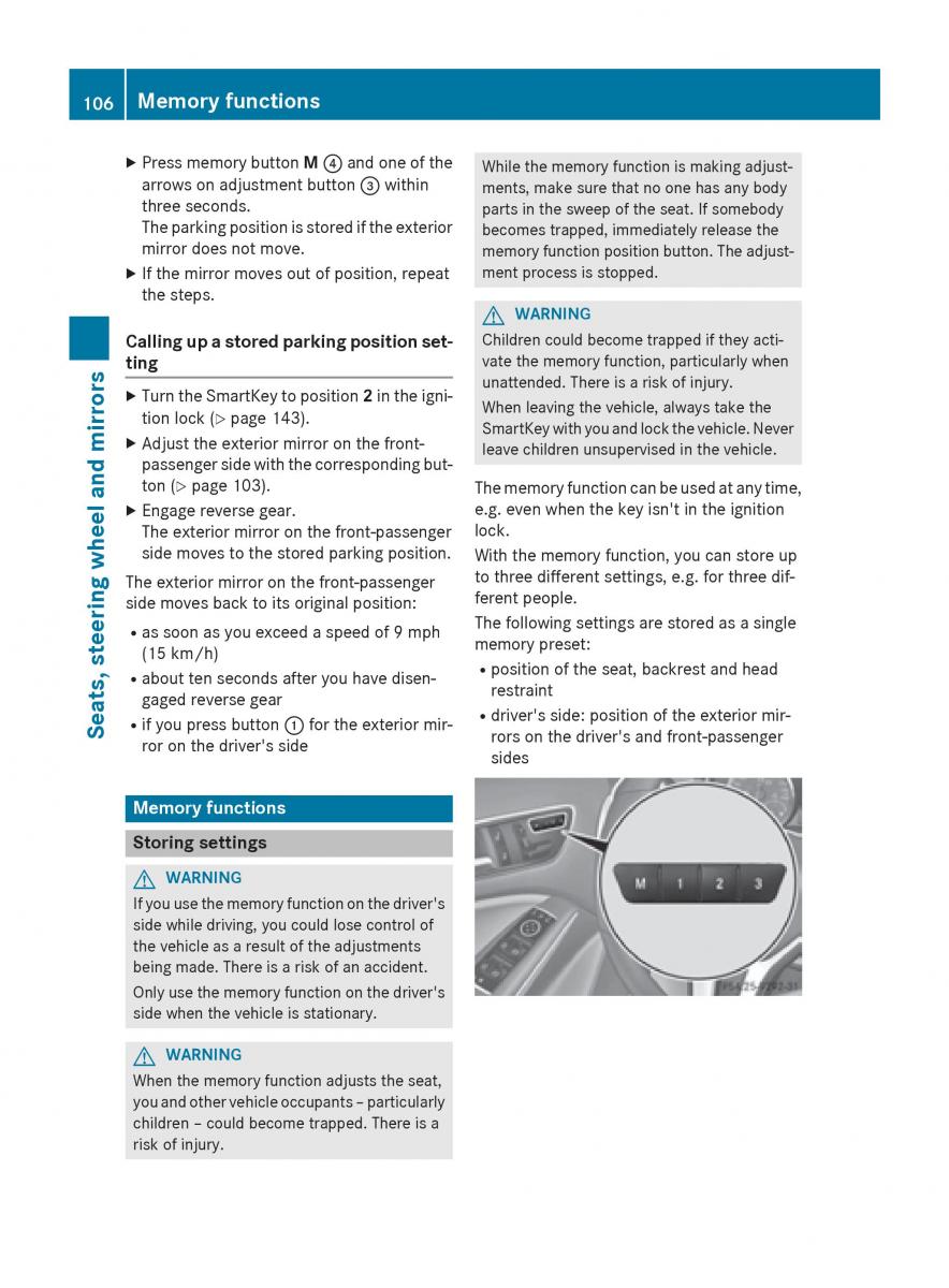 Mercedes GLA W212 X156 owners manual / page 108