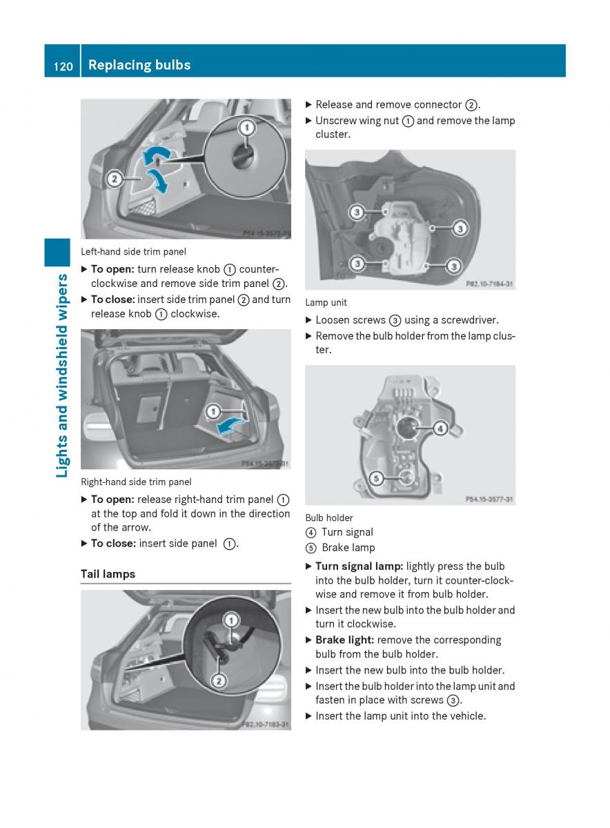 Mercedes GLA W212 X156 owners manual / page 122