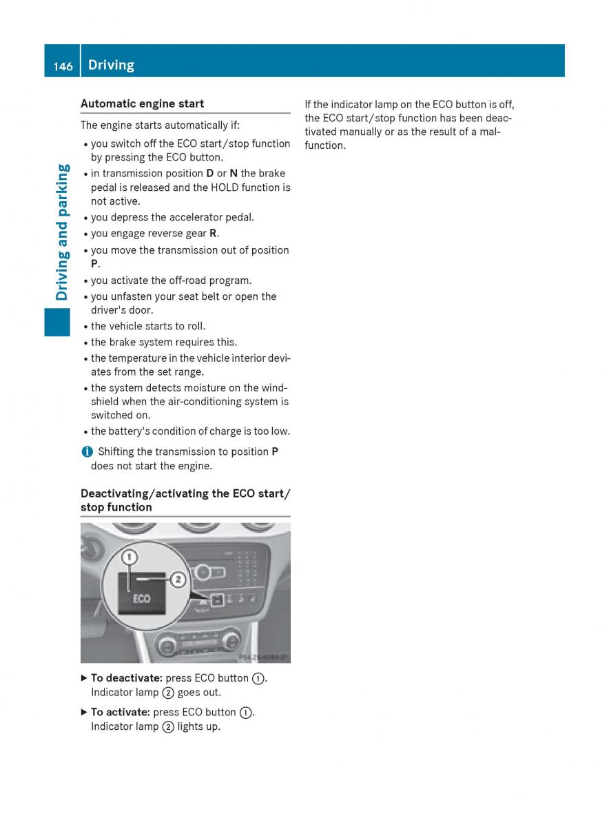 Mercedes GLA W212 X156 owners manual / page 148