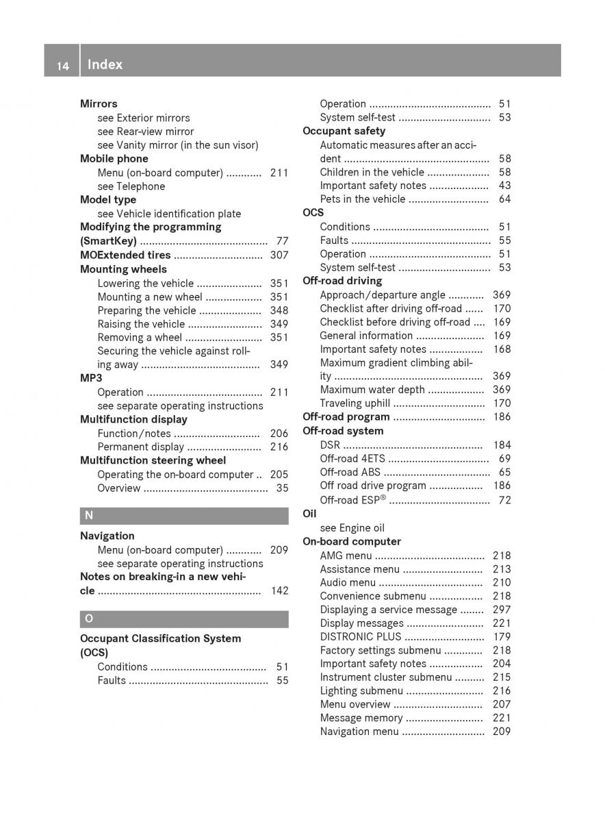 Mercedes GLA W212 X156 owners manual / page 16