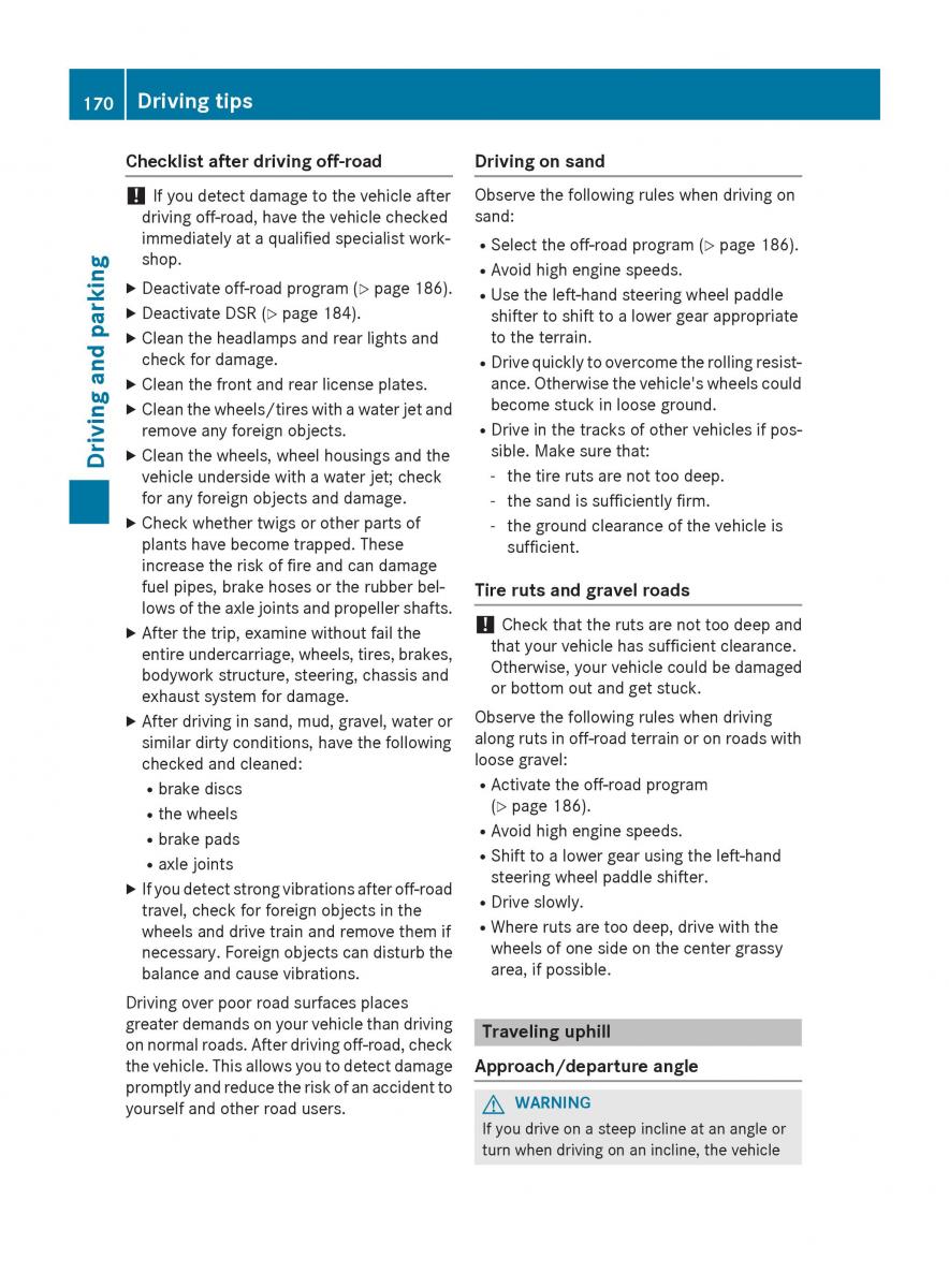 Mercedes GLA W212 X156 owners manual / page 172