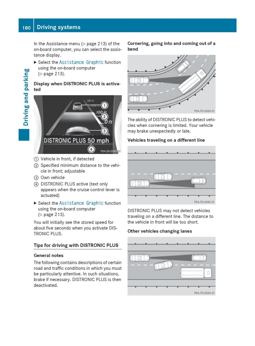 Mercedes GLA W212 X156 owners manual / page 182