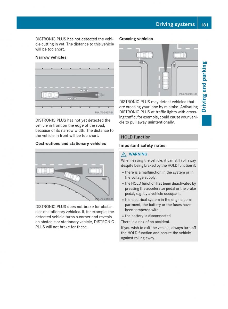 Mercedes GLA W212 X156 owners manual / page 183